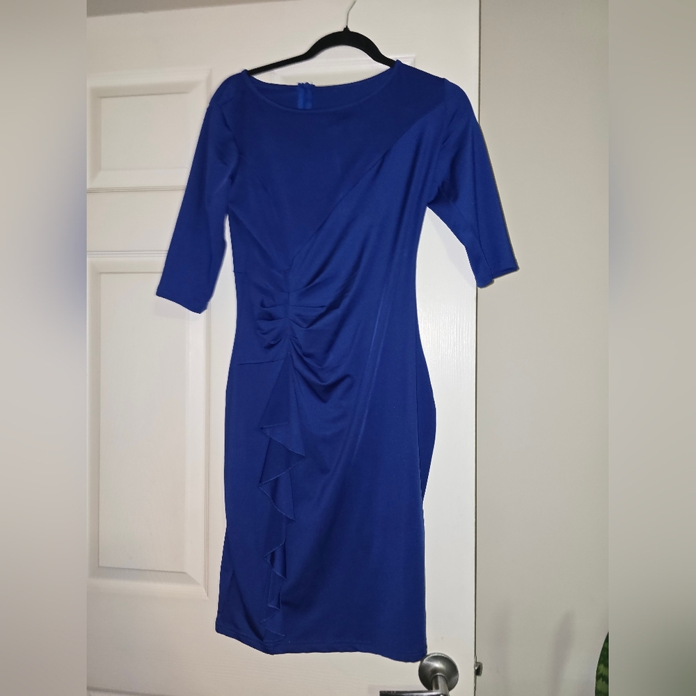 Elegant Blue Women's Dress